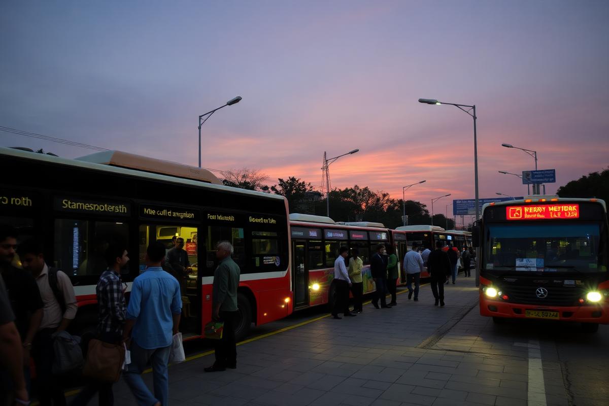 Public transport infrastructure in Islamabad. Park Road is one of the capital's busiest corridors.